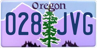 OR license plate 028JVG