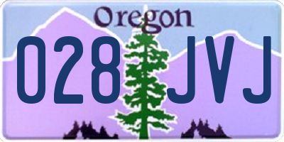 OR license plate 028JVJ