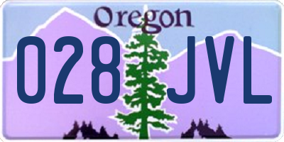 OR license plate 028JVL
