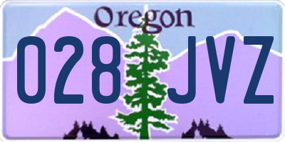 OR license plate 028JVZ