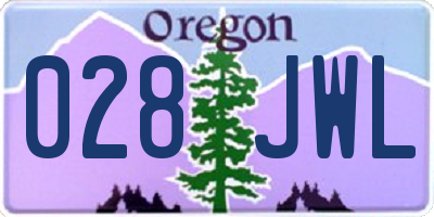 OR license plate 028JWL