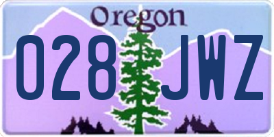 OR license plate 028JWZ