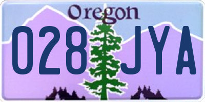 OR license plate 028JYA
