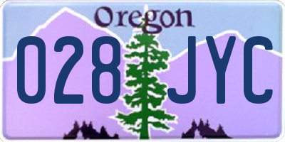 OR license plate 028JYC