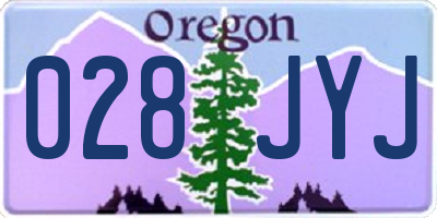 OR license plate 028JYJ