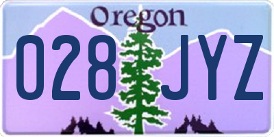 OR license plate 028JYZ
