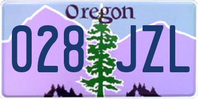 OR license plate 028JZL