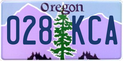 OR license plate 028KCA