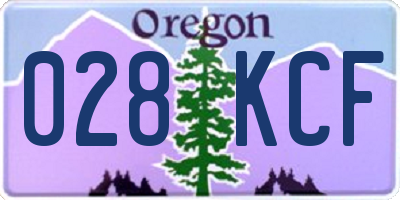 OR license plate 028KCF
