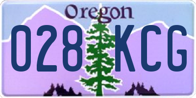 OR license plate 028KCG