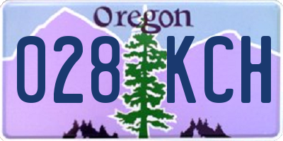 OR license plate 028KCH