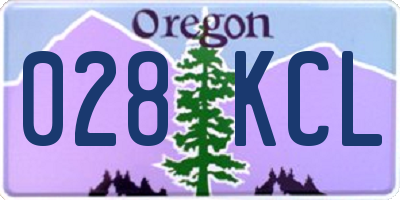 OR license plate 028KCL