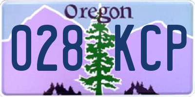 OR license plate 028KCP