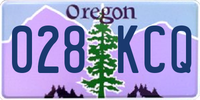OR license plate 028KCQ