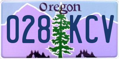 OR license plate 028KCV
