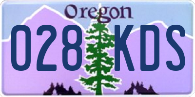 OR license plate 028KDS