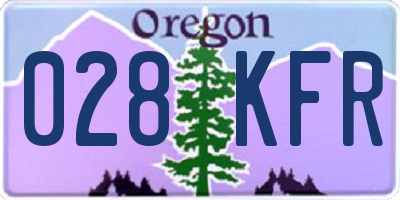 OR license plate 028KFR