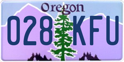 OR license plate 028KFU