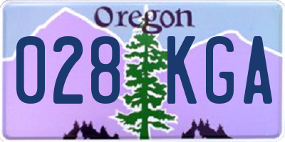 OR license plate 028KGA