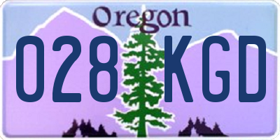 OR license plate 028KGD