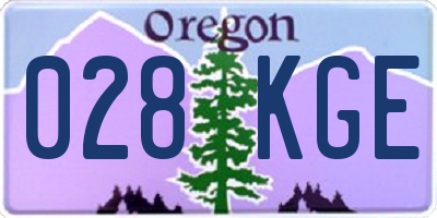 OR license plate 028KGE