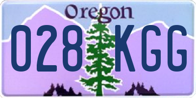 OR license plate 028KGG