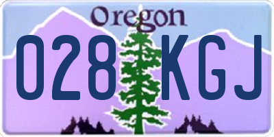 OR license plate 028KGJ