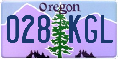 OR license plate 028KGL