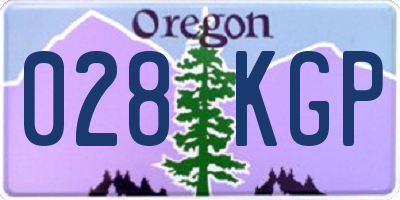 OR license plate 028KGP