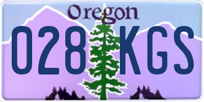OR license plate 028KGS