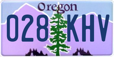 OR license plate 028KHV