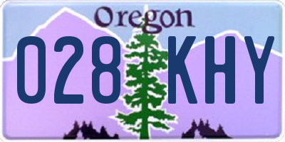 OR license plate 028KHY