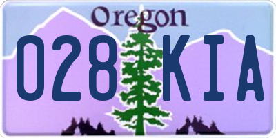OR license plate 028KIA