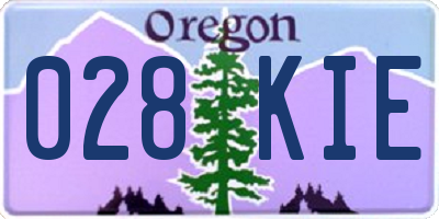 OR license plate 028KIE