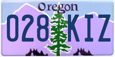 OR license plate 028KIZ