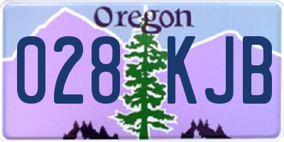 OR license plate 028KJB