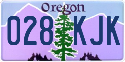 OR license plate 028KJK