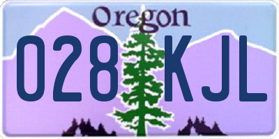 OR license plate 028KJL