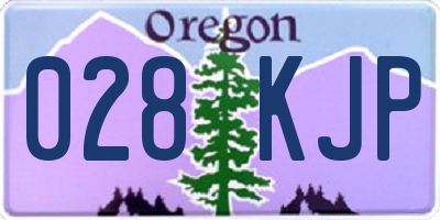 OR license plate 028KJP