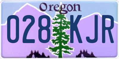 OR license plate 028KJR