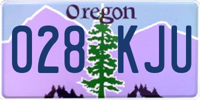 OR license plate 028KJU