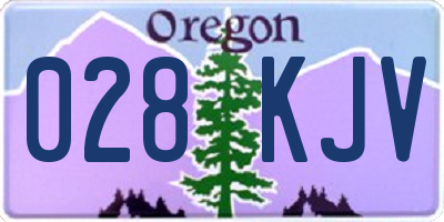 OR license plate 028KJV
