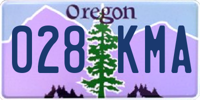 OR license plate 028KMA