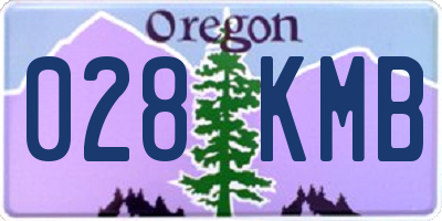 OR license plate 028KMB