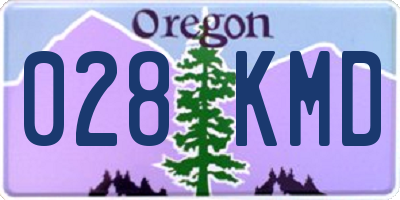OR license plate 028KMD