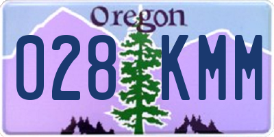 OR license plate 028KMM