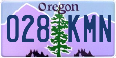 OR license plate 028KMN