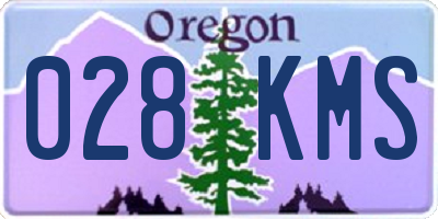 OR license plate 028KMS