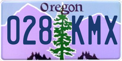 OR license plate 028KMX