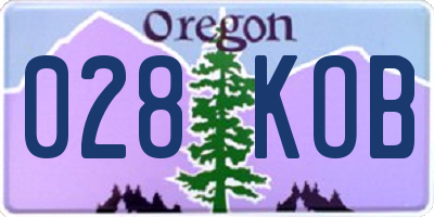 OR license plate 028KOB